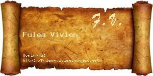 Fulea Vivien névjegykártya